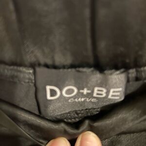 Do+Be black satin skirt